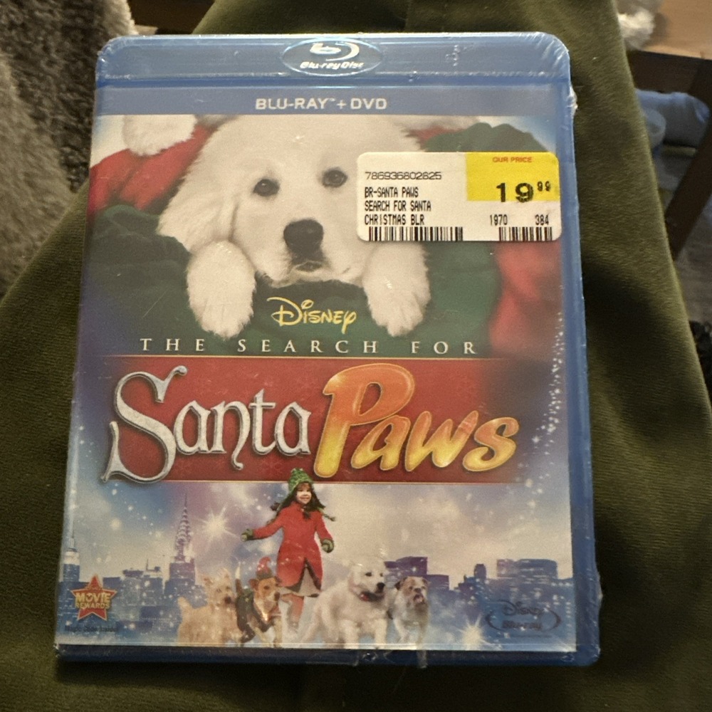 The Search for Santa Paws Disney Blu-ray DVD 2-Disc Combo Pack 2010 New Sealed